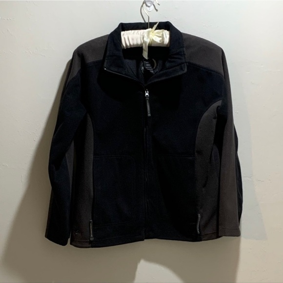 STORMTECH Men's Black Gray Fleece Full Zip Golf Jacket Size Large - Picture 1 of 6